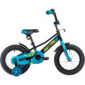 Детский велосипед NOVATRACK VALIANT 14” чёрно-голубой 143VALIANT.BK9